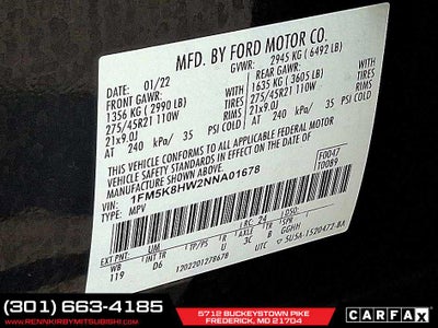 2022 Ford Explorer Platinum