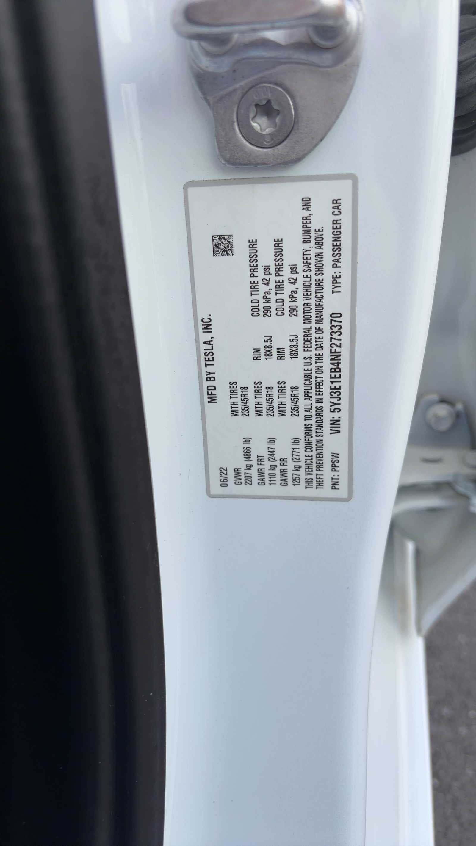 2022 Tesla Model 3 Long Range